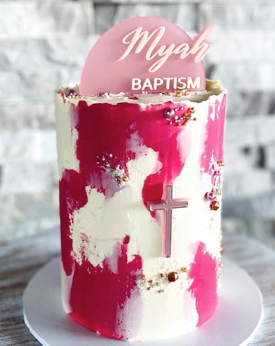 Acrylic Pink Cross