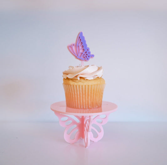 Purple Butterfly Cupcake Topper