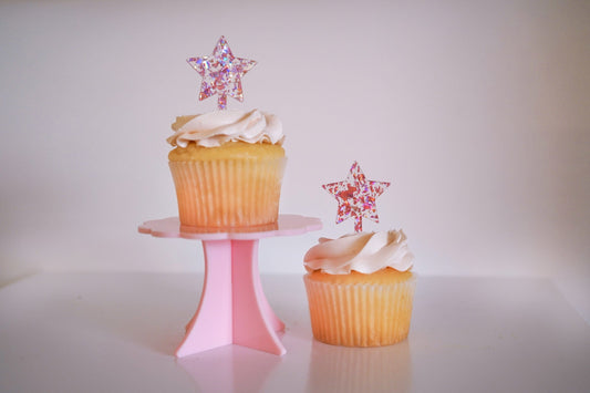 Glitter Star Cupcake Topper