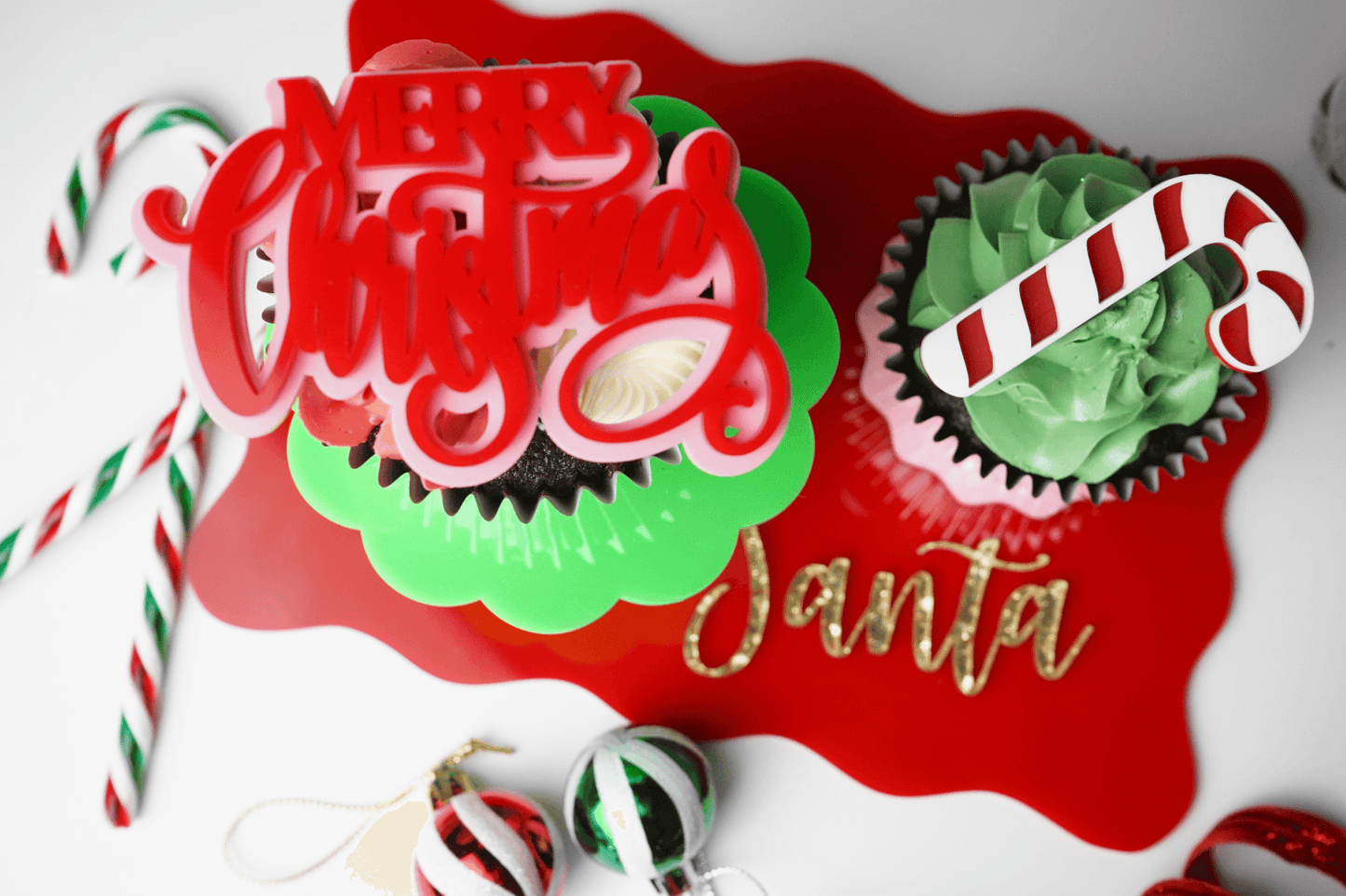 Cupcake Christmas Charm