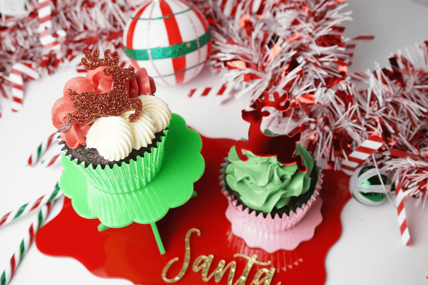 Reindeer Cupcake Charm