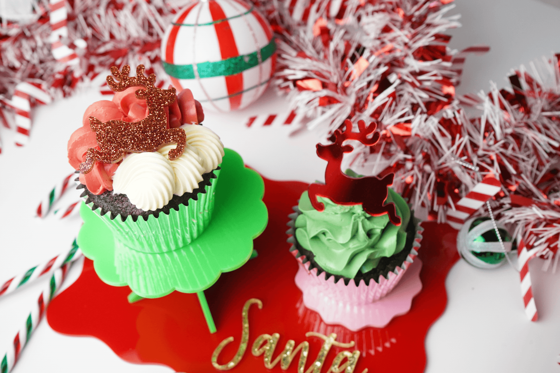 Reindeer Cupcake Charm
