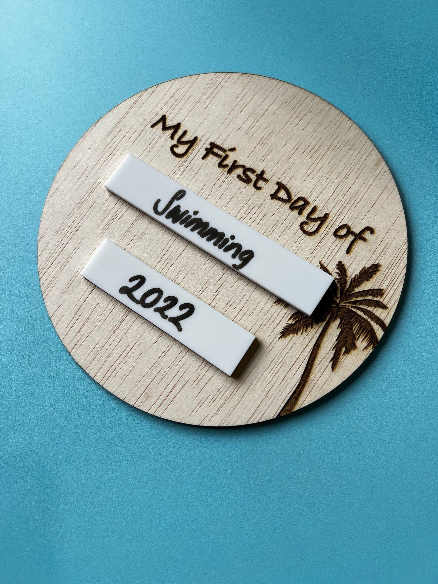Kids First Day Board. Timber