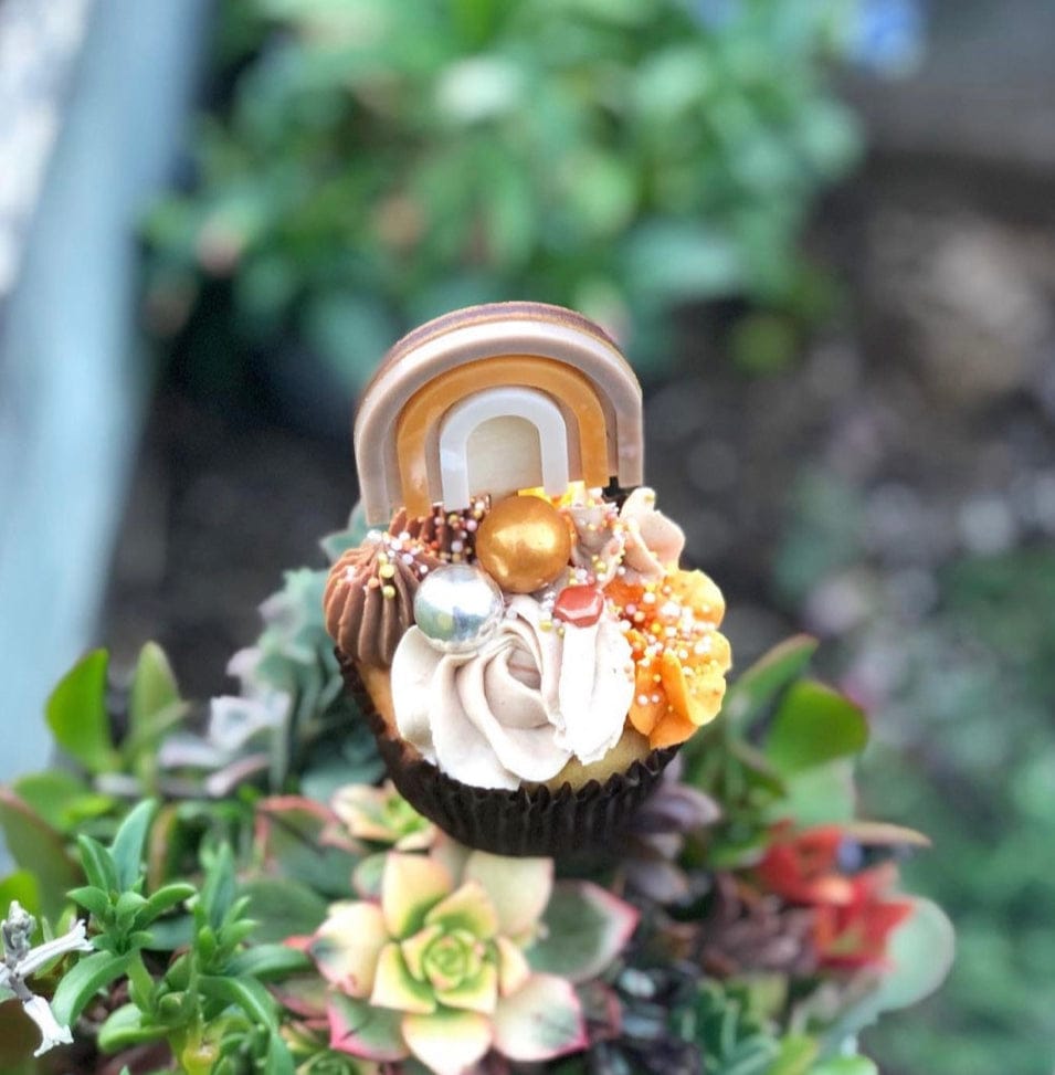 Boho Rainbow Cupcake Topper