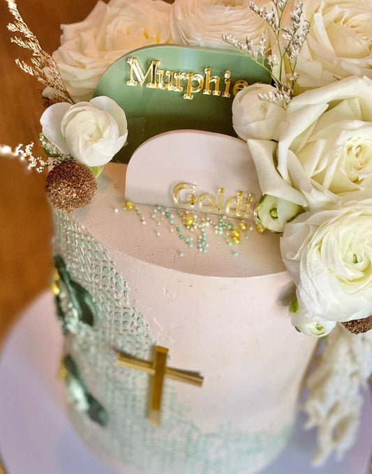 Christening Arch Cake Topper