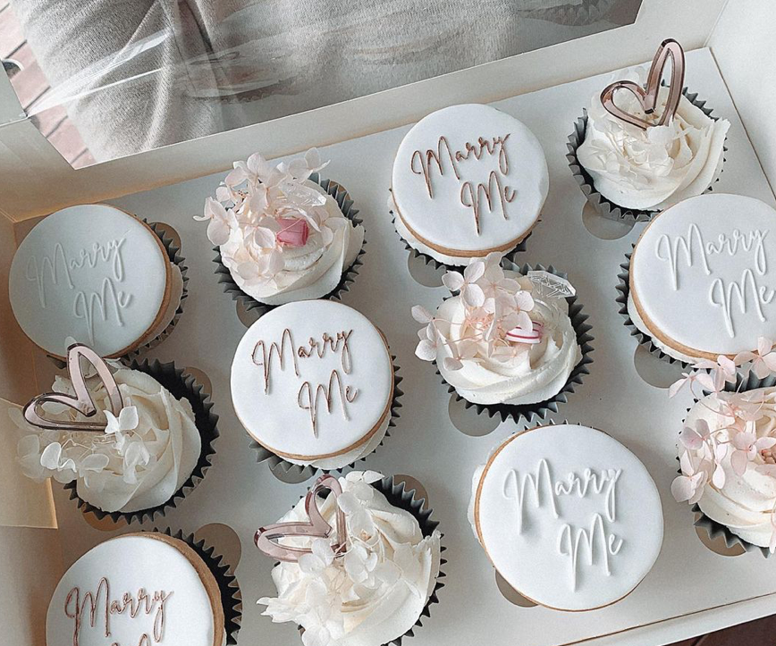 Acrylic Cupcake Hearts