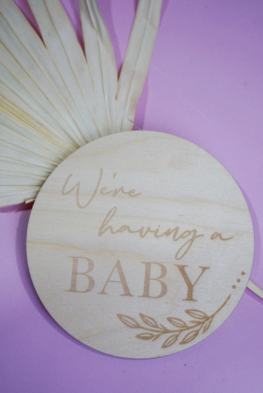 Baby Announcement Disc