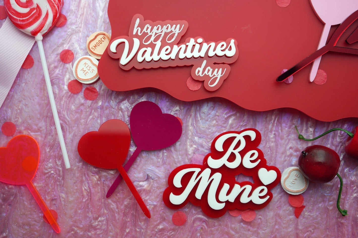 Happy Valentines Day Cake Charm