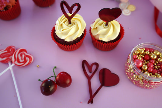 Heart Cupcake Topper