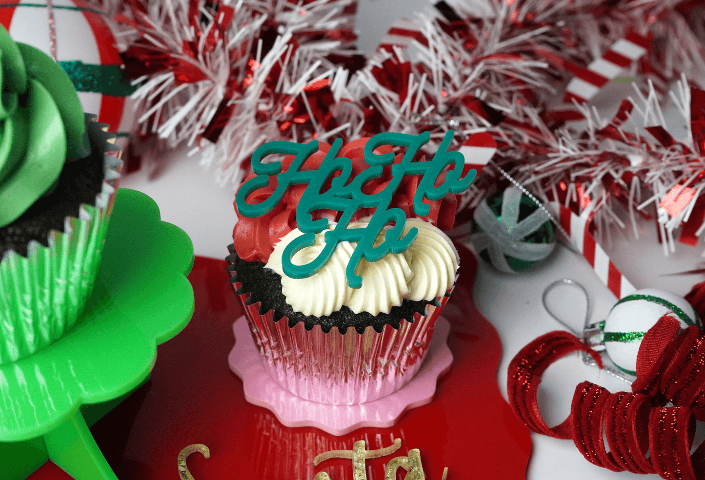 Ho Ho Ho Cupcake Topper
