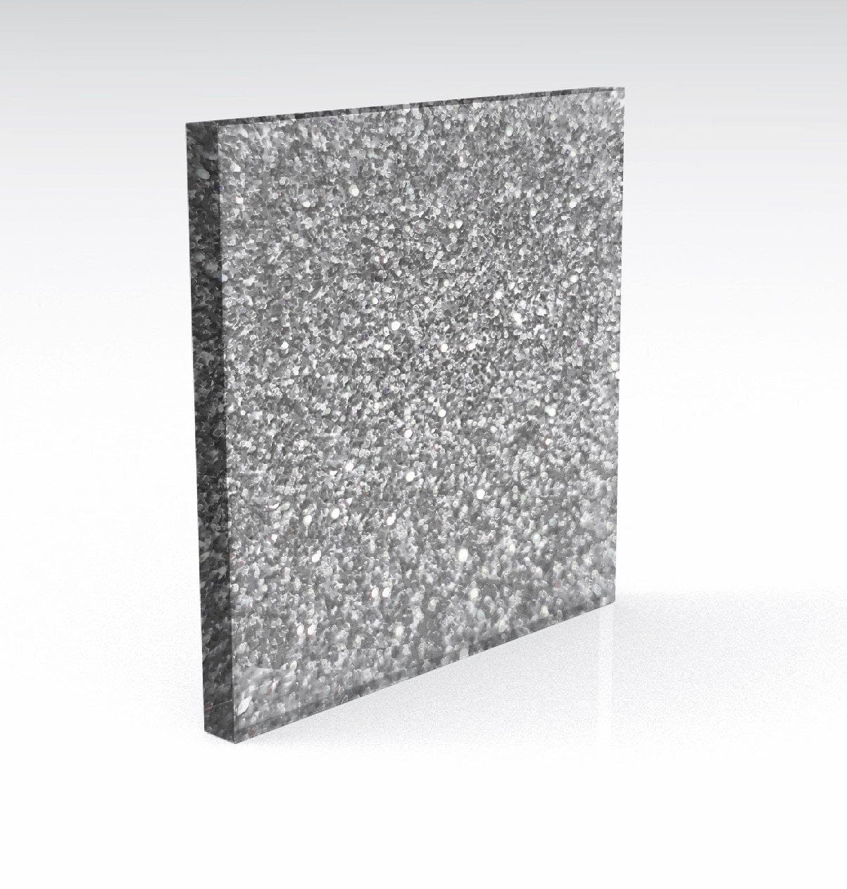 Glitter Silver Acrylic