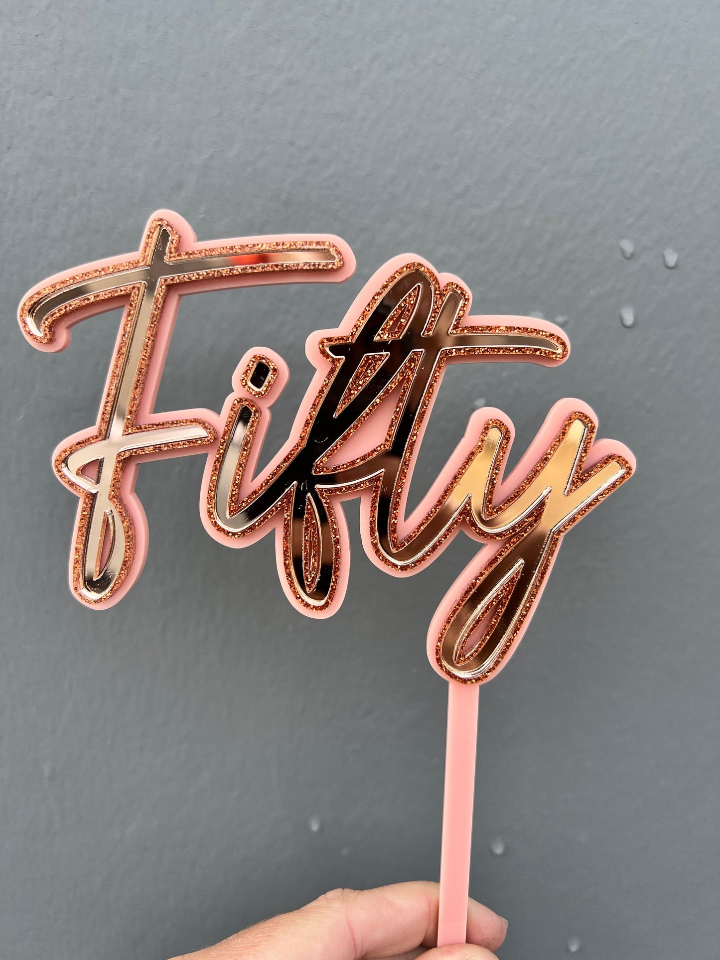 50th Cake Topper