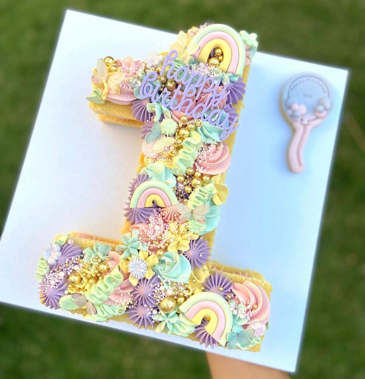 Purple Happy Birthday Charm