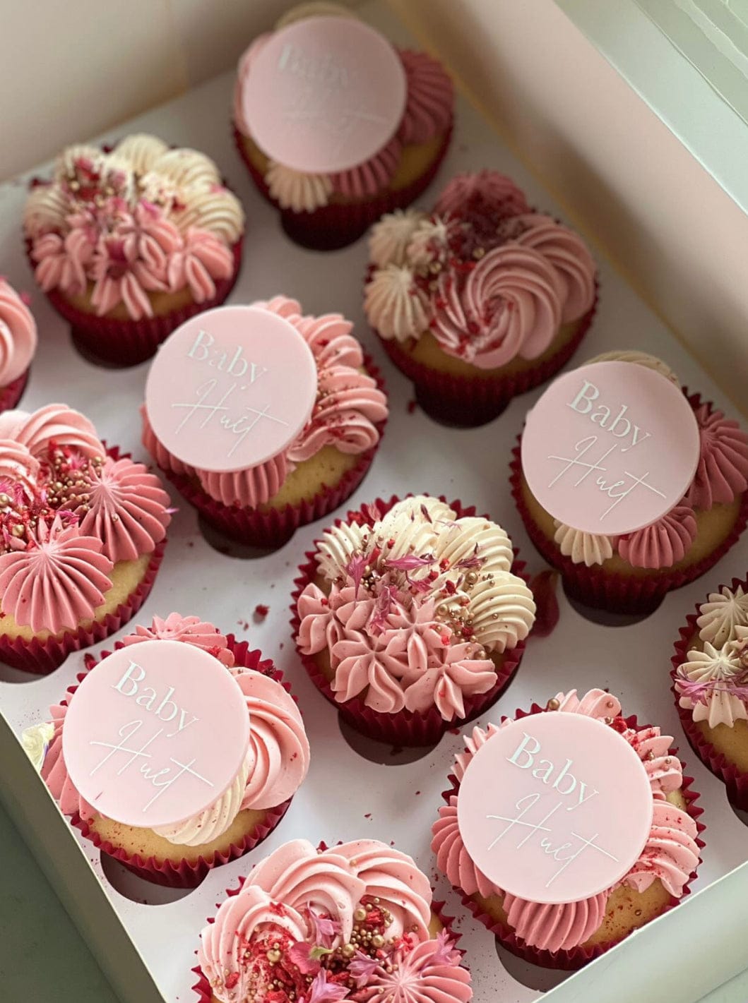 Disc Cupcake Charms - custom text
