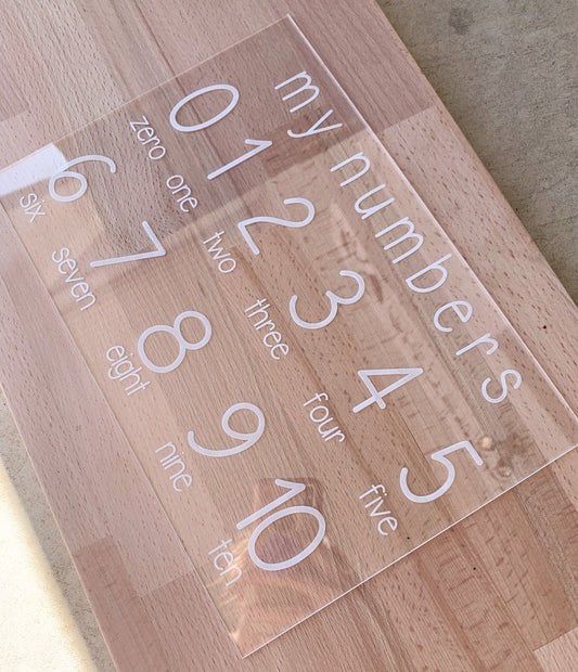 Number Trace Board
