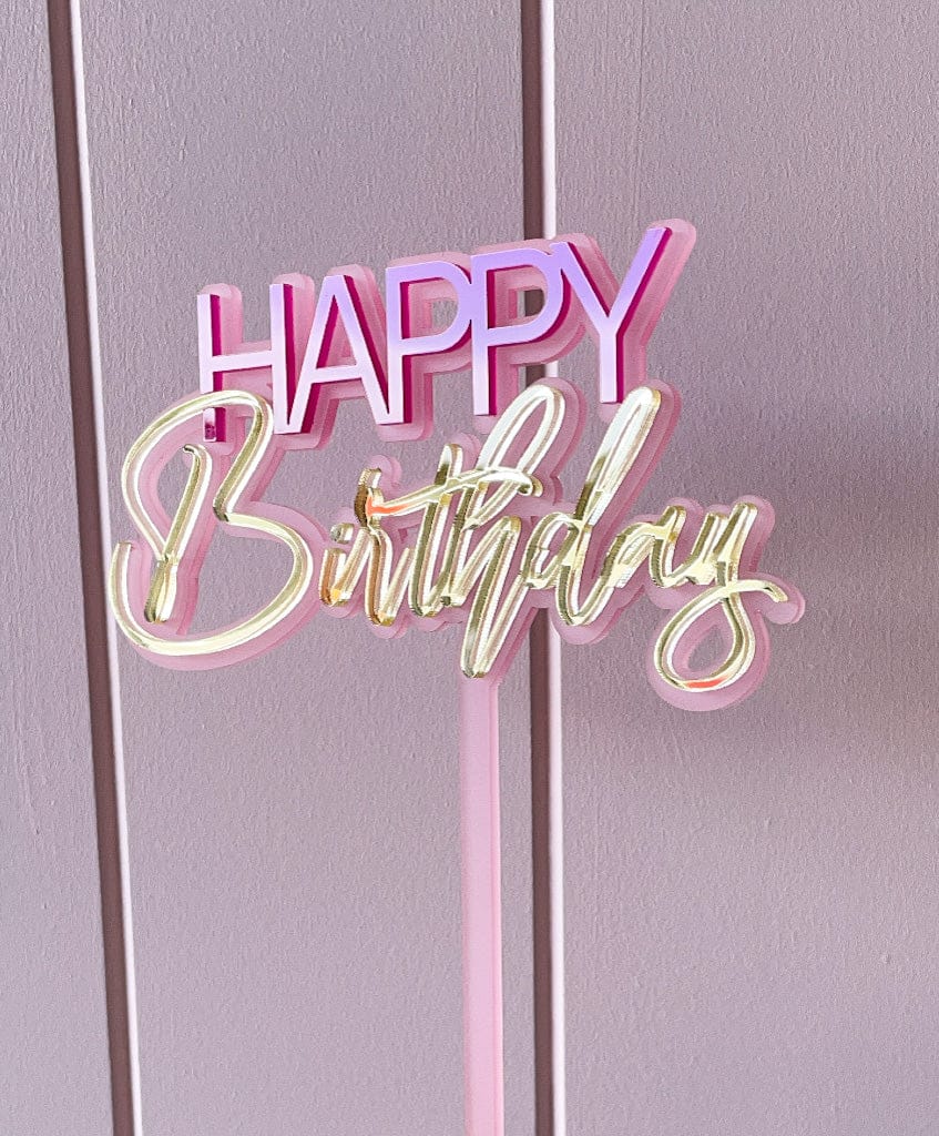 Happy Birthday Cake Topper
