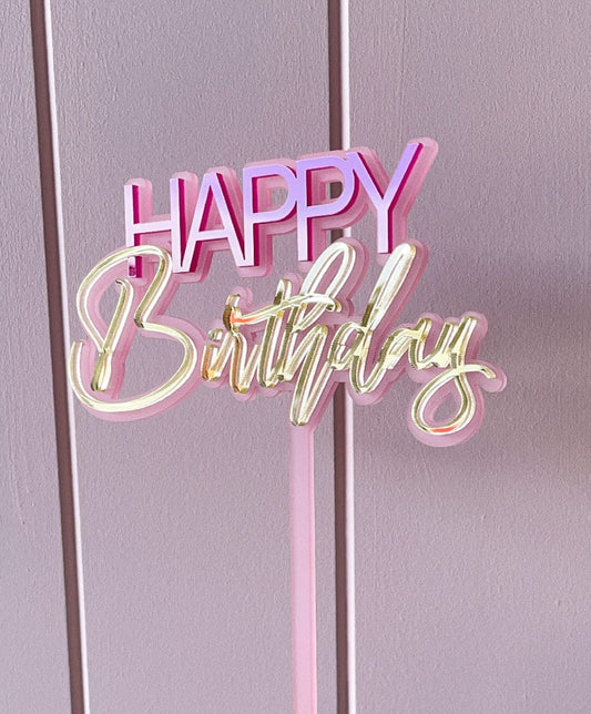 Happy Birthday Cake Topper