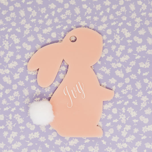 Acrylic Easter Bunny Tag
