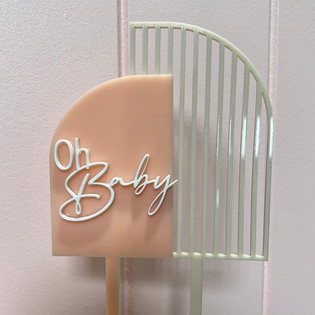 Oh Baby Sail Cake Topper