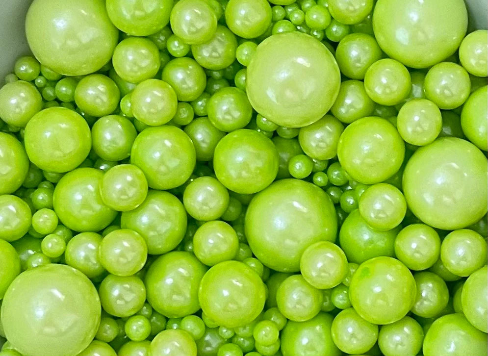 Lime Sprinkles (2mm, 4mm, 7mm & Bubblemix)