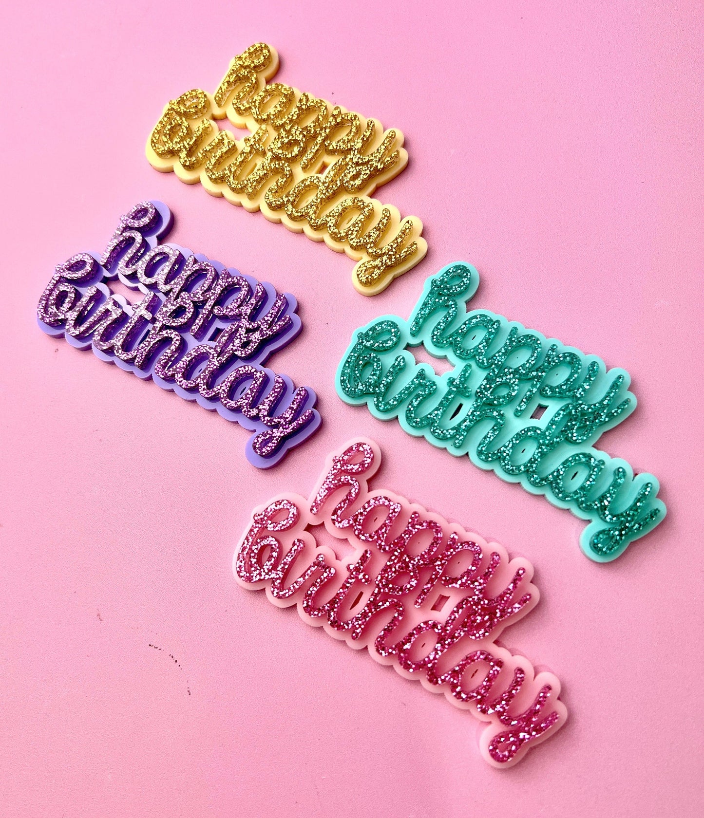 Happy Birthday Cake Charms
