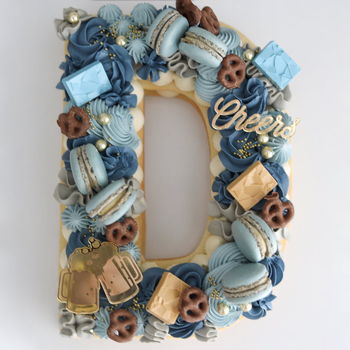 Mirror Gold Cake Charm
