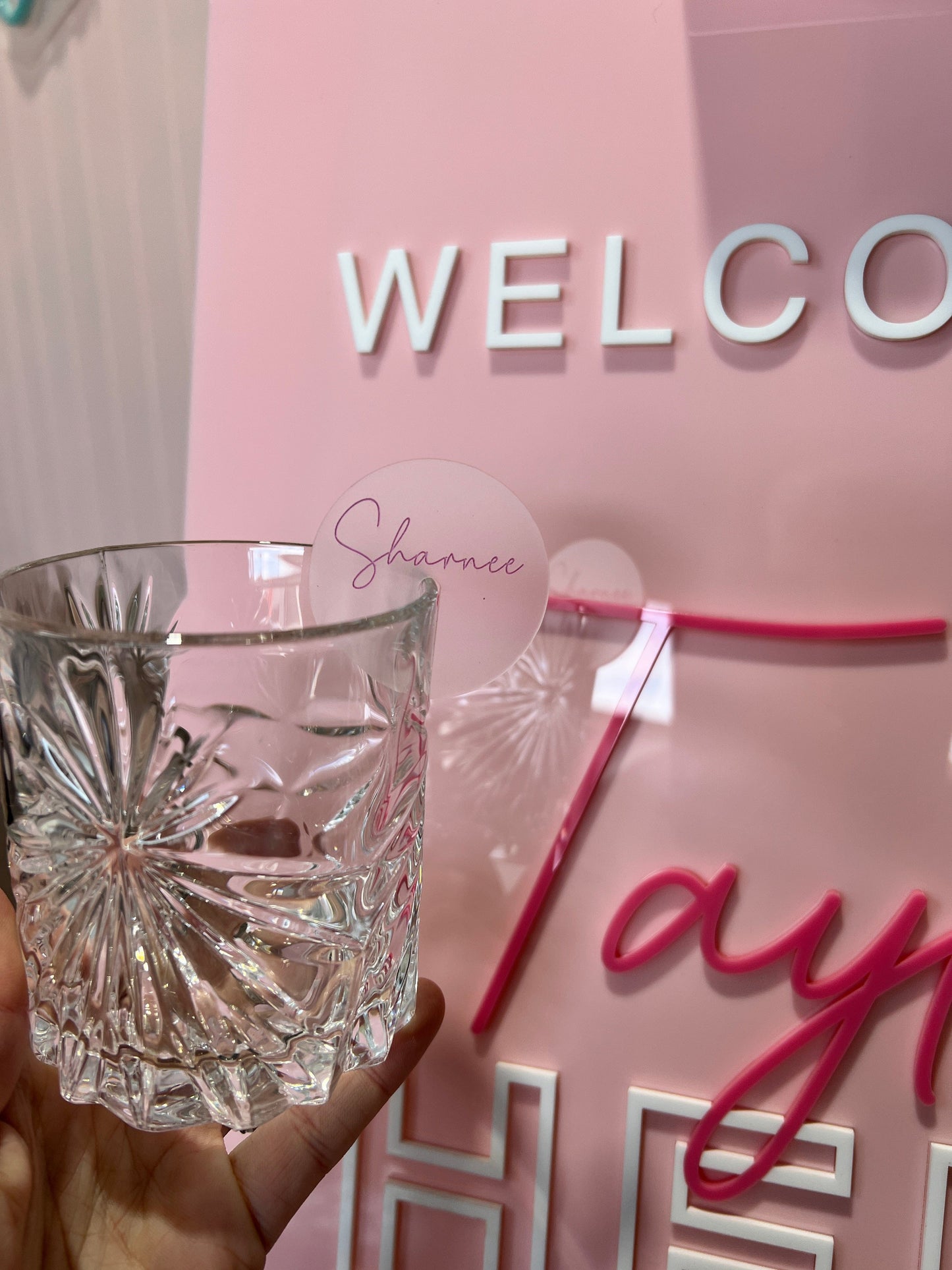 Acrylic Drink Tag
