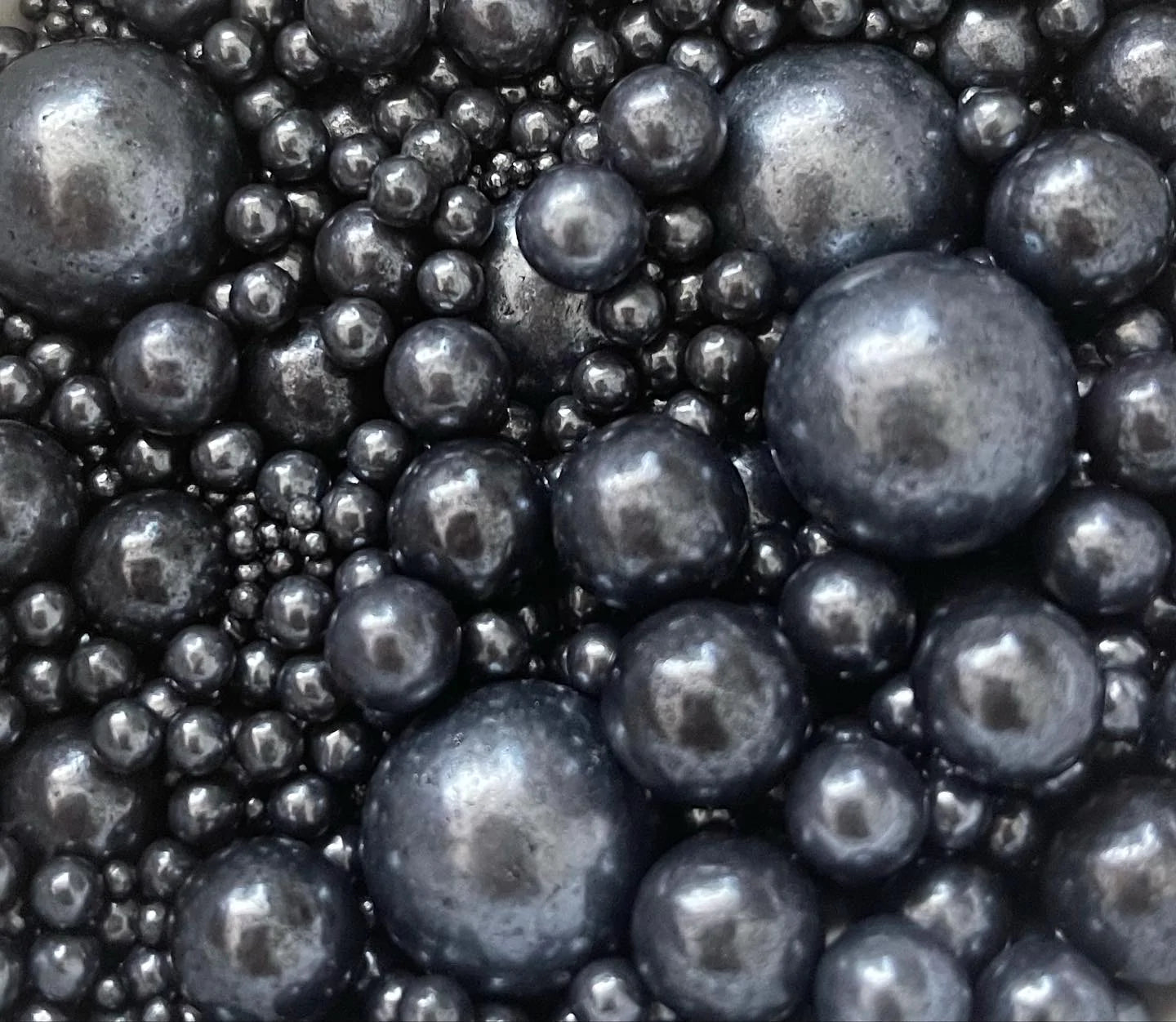 Gunmetal Grey Cake Sprinkles