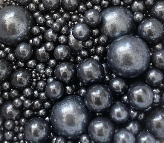 Gunmetal Grey Cake Sprinkles
