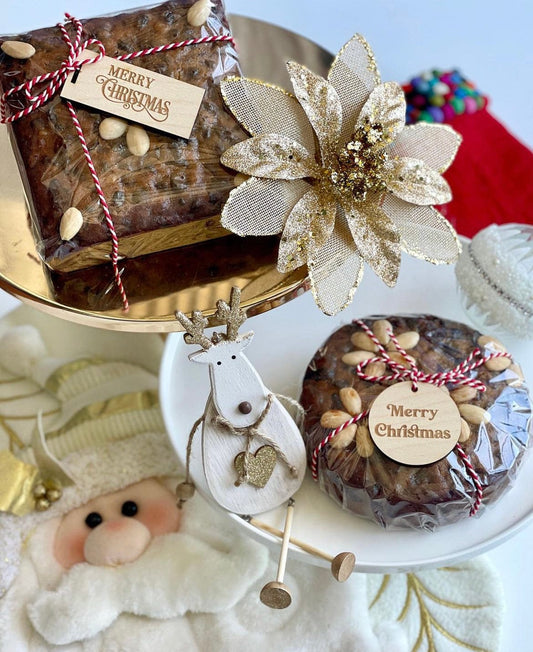 Round Merry Christmas Gift Tag