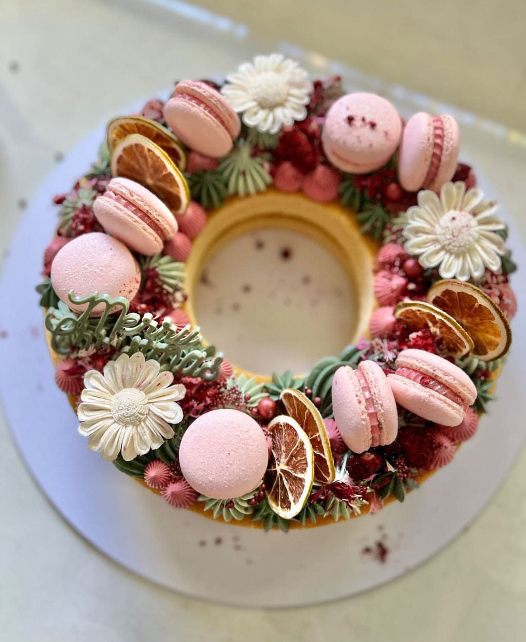 Merry Christmas Cake Charm