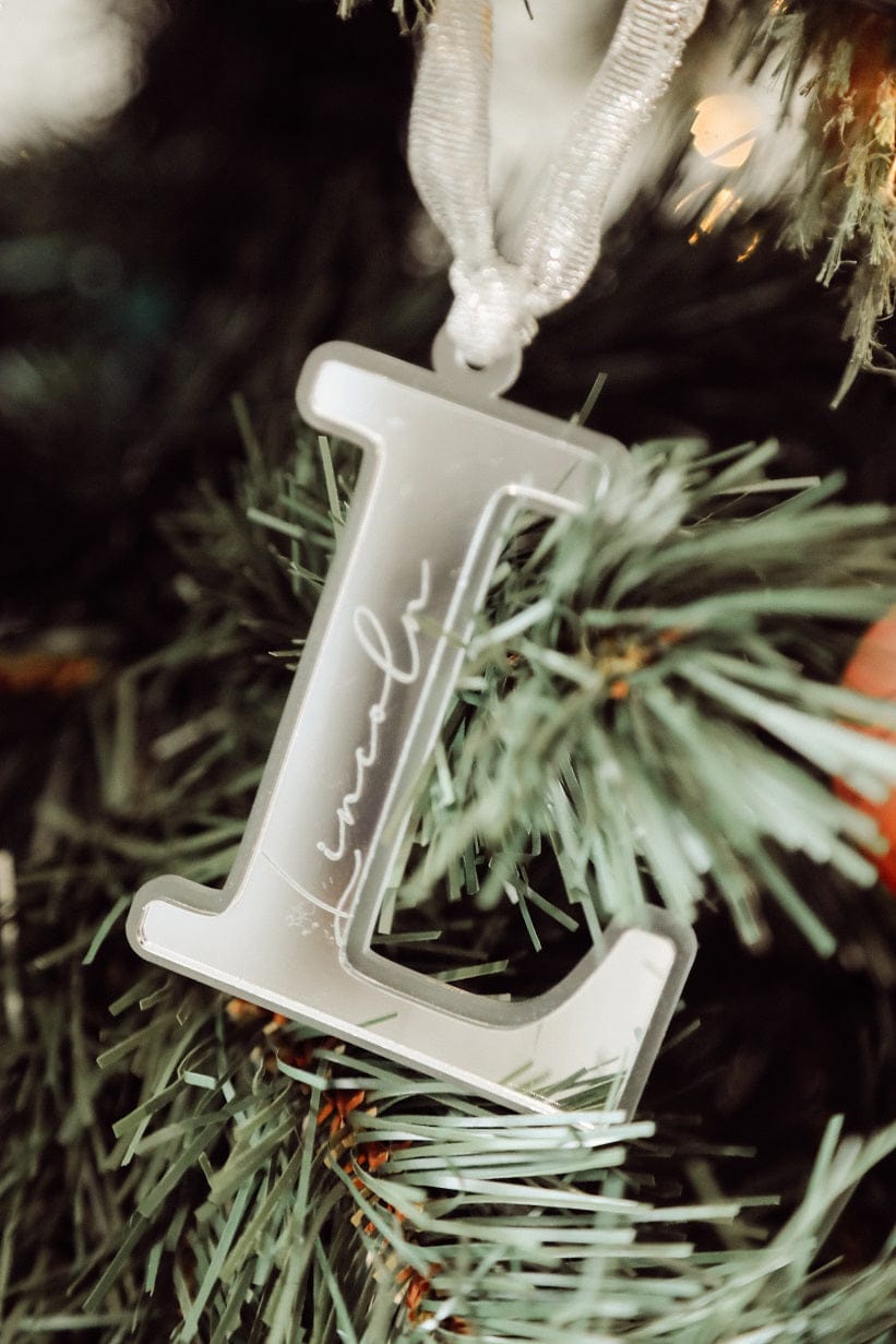Christmas Letter Bauble