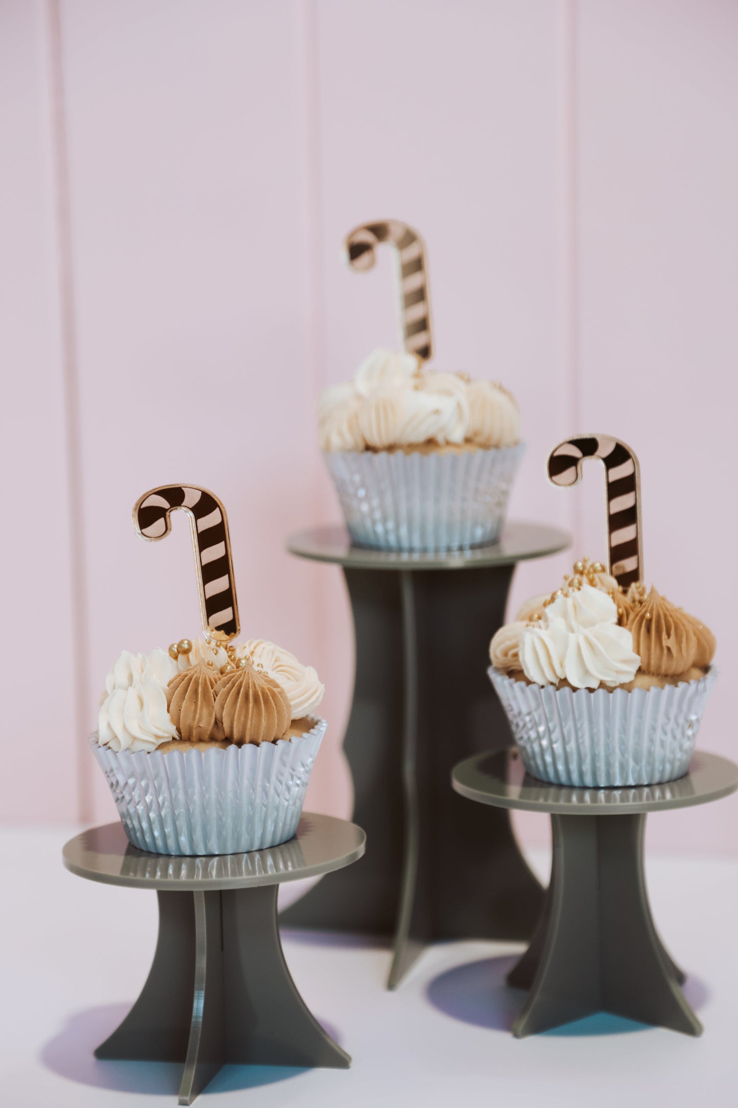 Mirror Gold Cupcake Topper