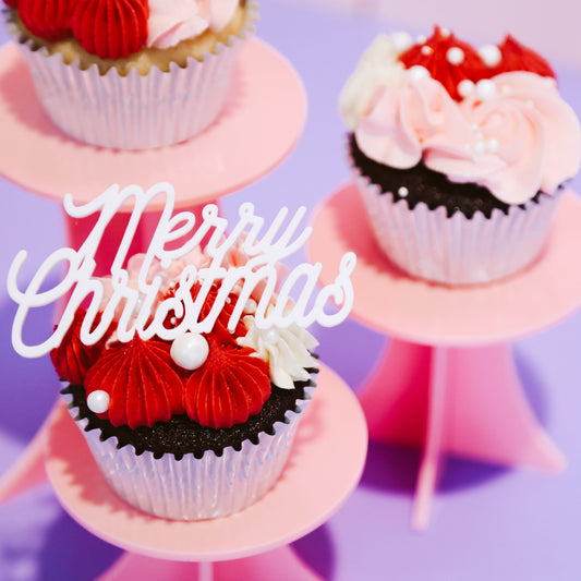 Merry Christmas Cupcake Topper