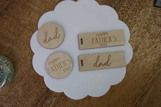 Engraved Father's Day Gift Tag