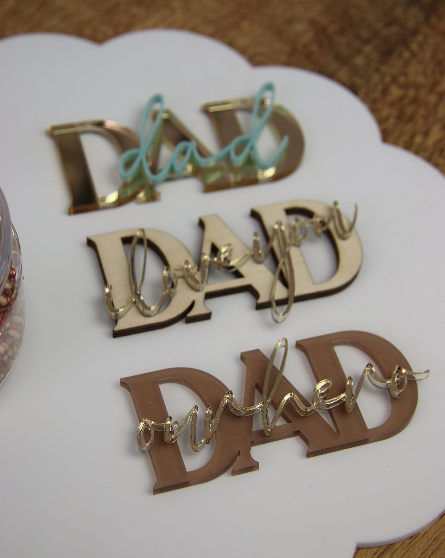 I love you DAD Charms
