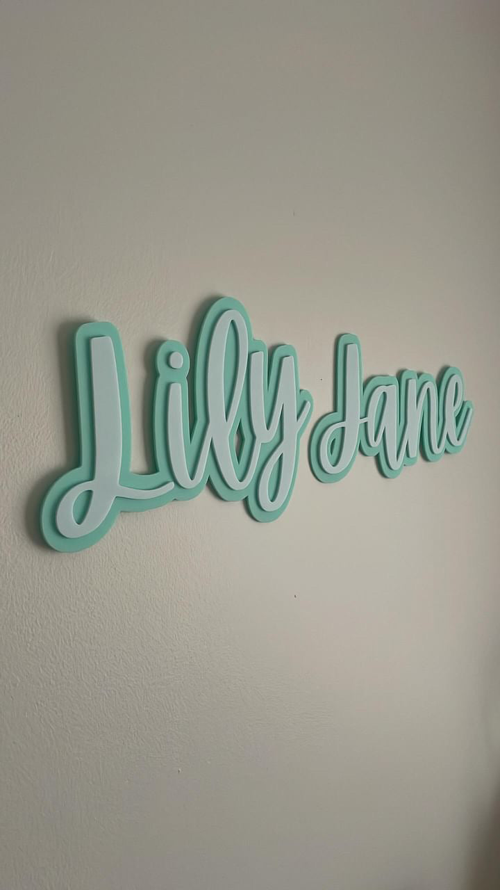 Large Acrylic Dual Layer Sign