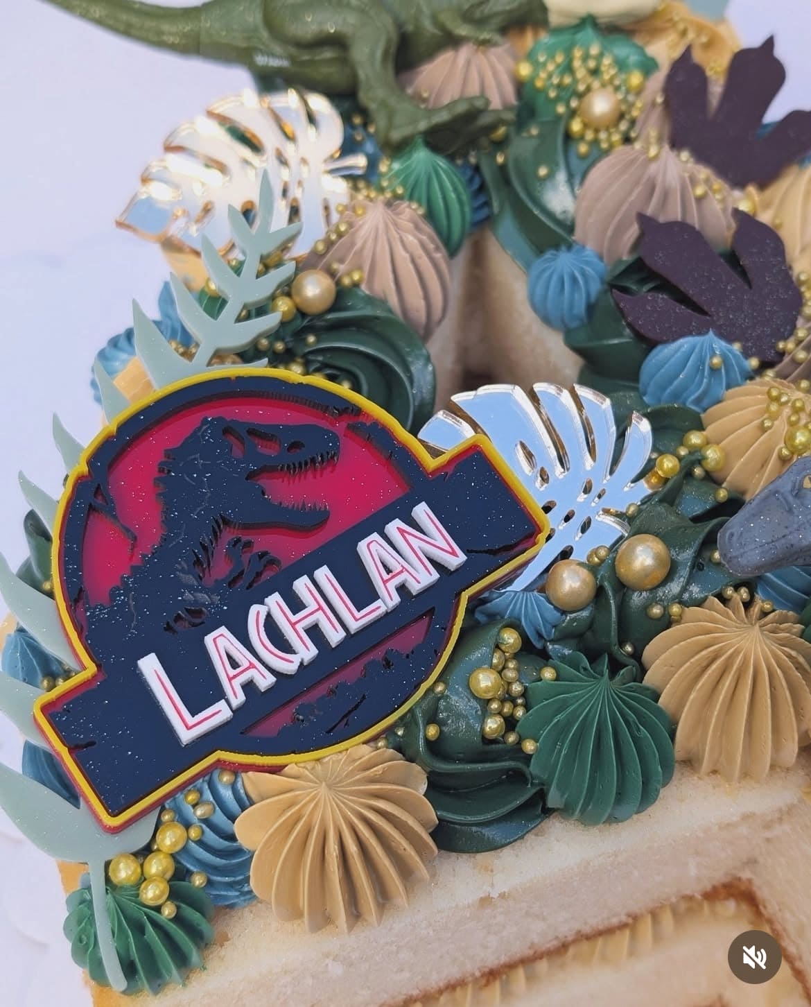 Jurassic Theme Cake Topper