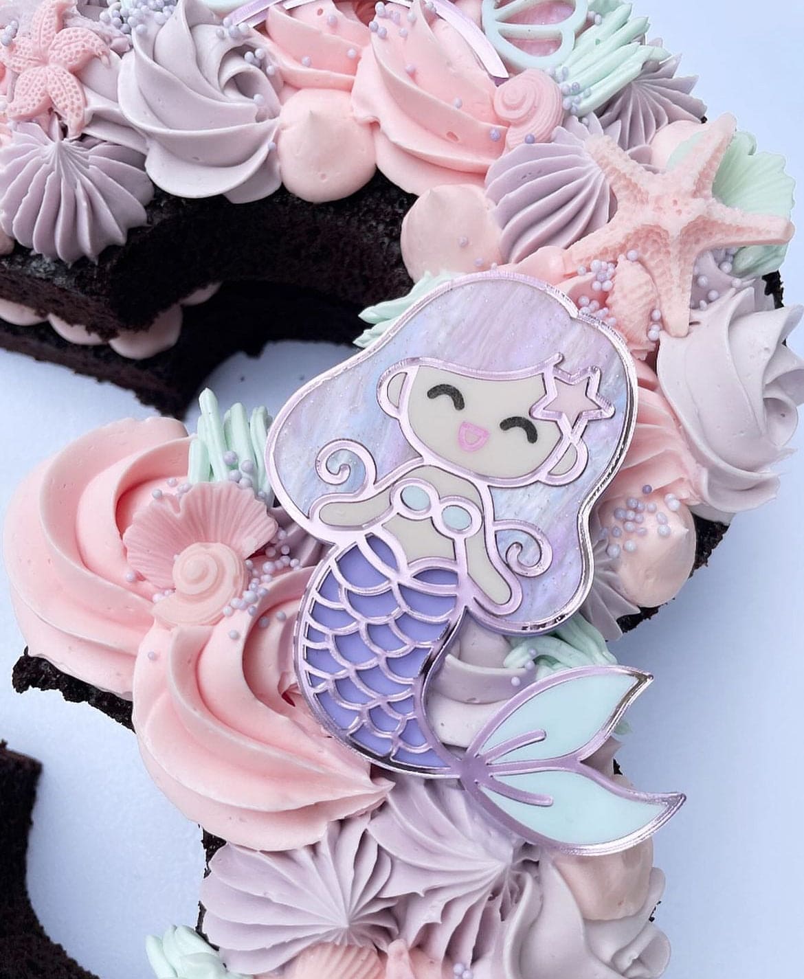 Mermaid Theme Cake Toppers