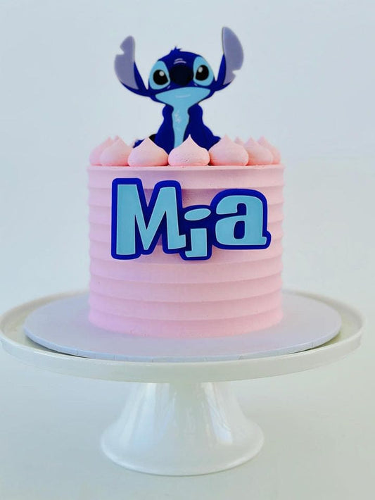 Ohana Blue Alien Bestie Cake Toppers