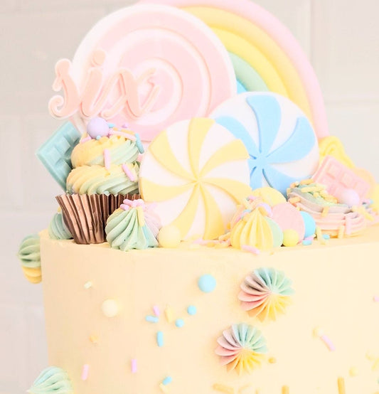 Lollipop Candy Theme Cake Toppers