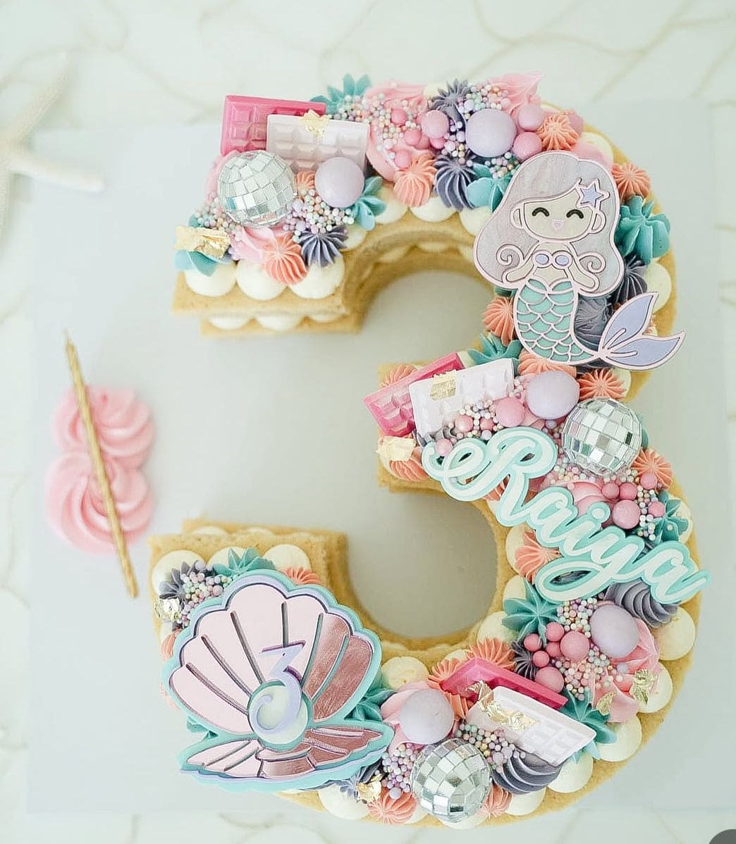 Mermaid Theme Cake Charms