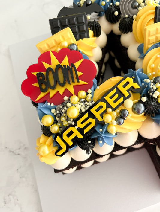 Cartoon Bat Hero Cake Charms