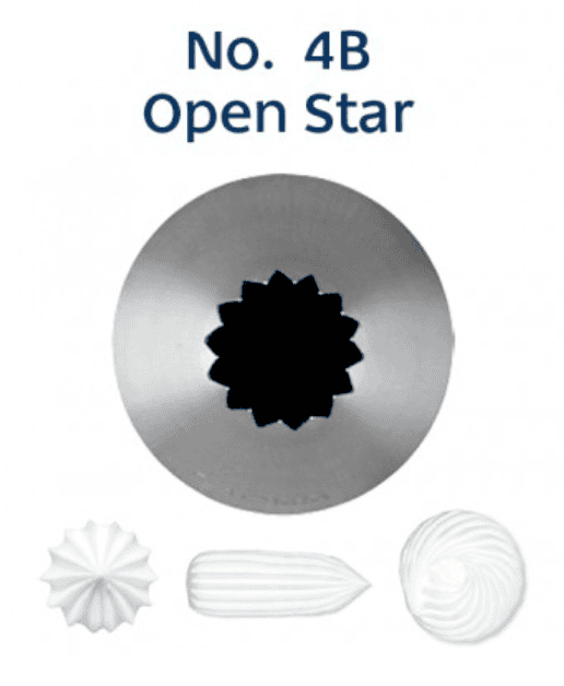 LOYAL OPEN STAR PIPING TIPS (No. 4B,1M,32) – Mini & Co.