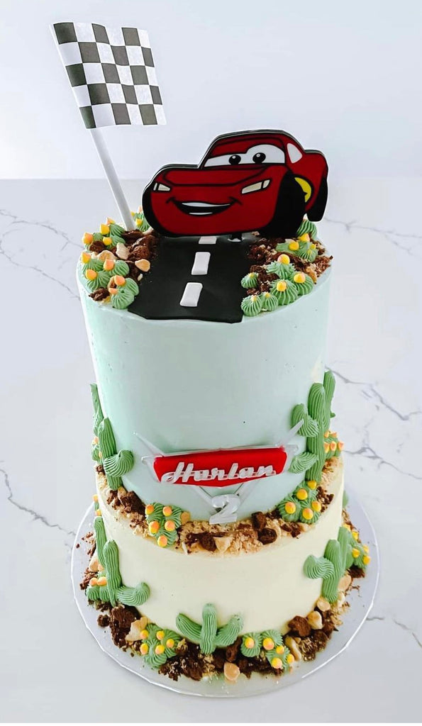 Vintage Race Car - Cake Topper – YourPartyBox.com