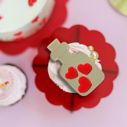 Acrylic Love Potion Cupcake Charm