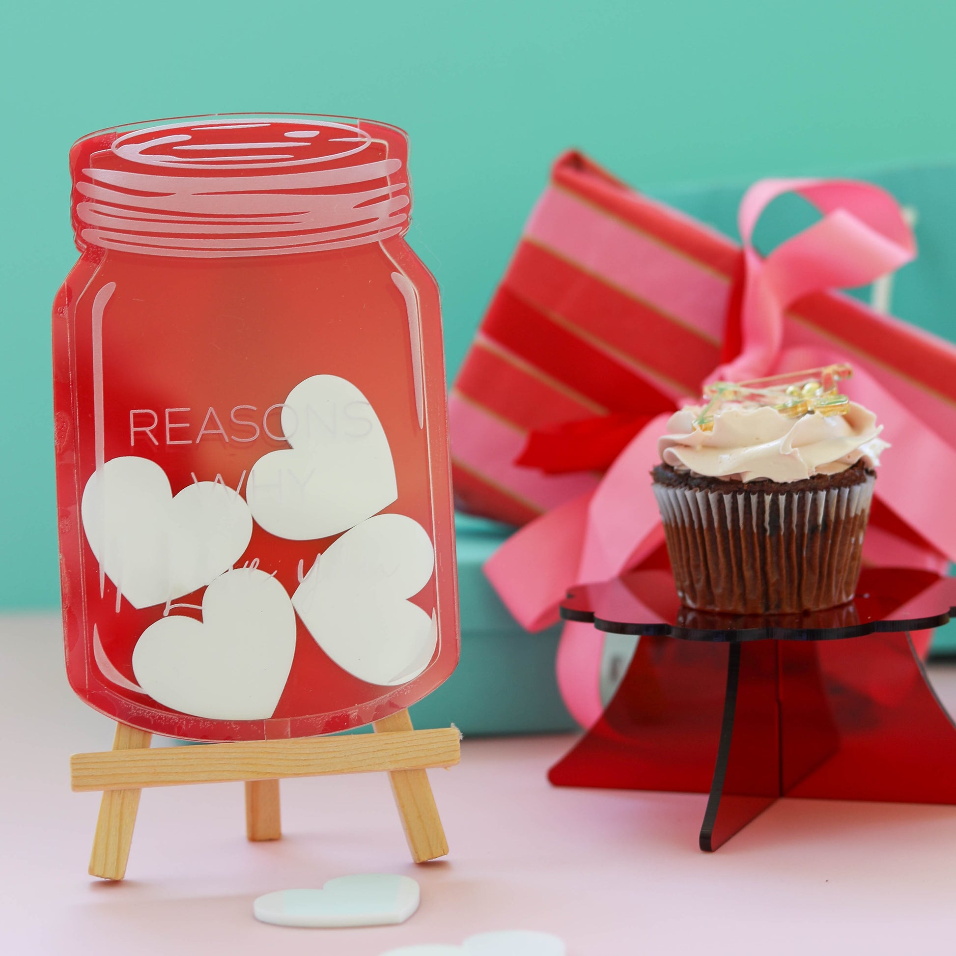 Acrylic Valentines Jar