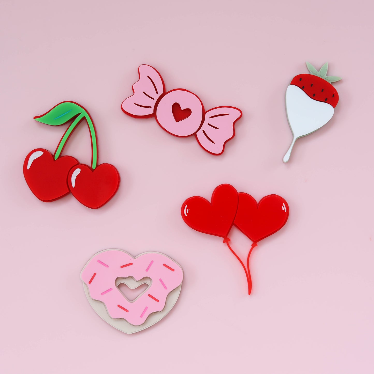 Acrylic Valentines Candy Set