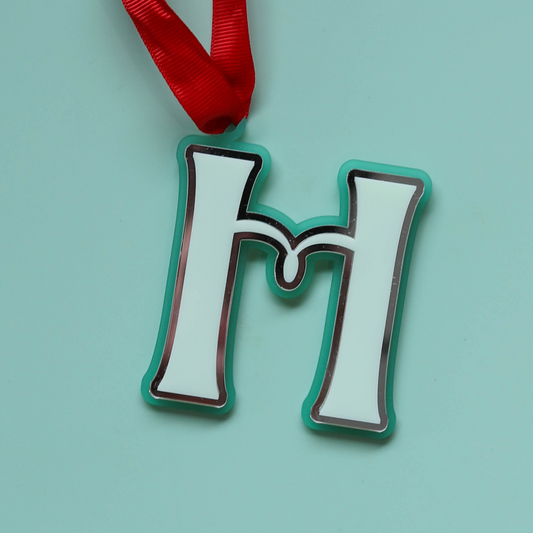 Christmas Initial Ornament or Gift Tag