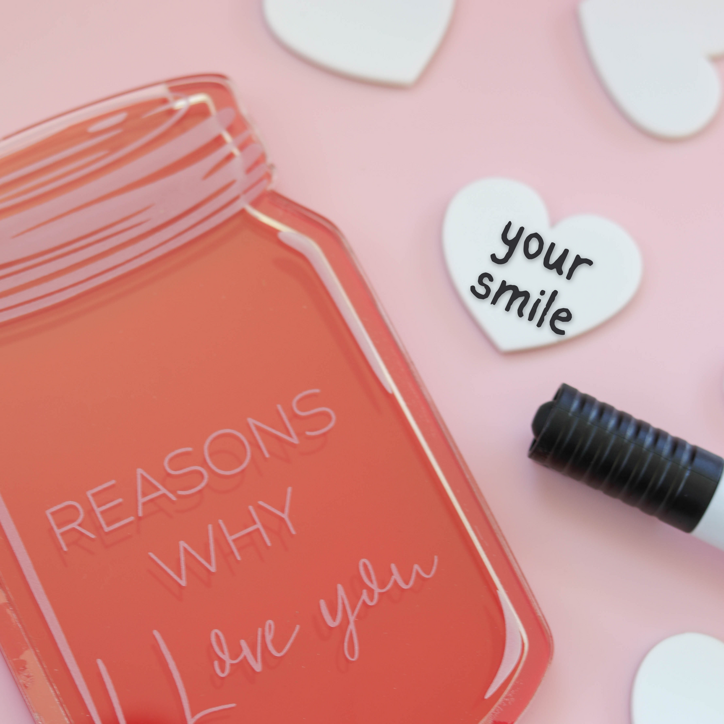 Acrylic Valentines Jar